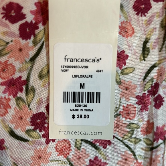 Blue Rain Floral medium blouse - Picture 3 of 6